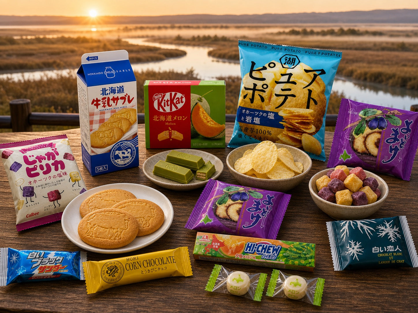 FUJIRI Japanese regional snack box with assorted local snacks