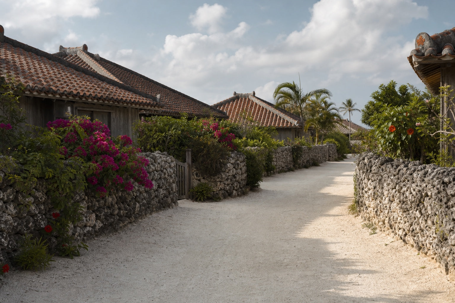 Taketomi-jima — traditional Yaeyama coral-stone village