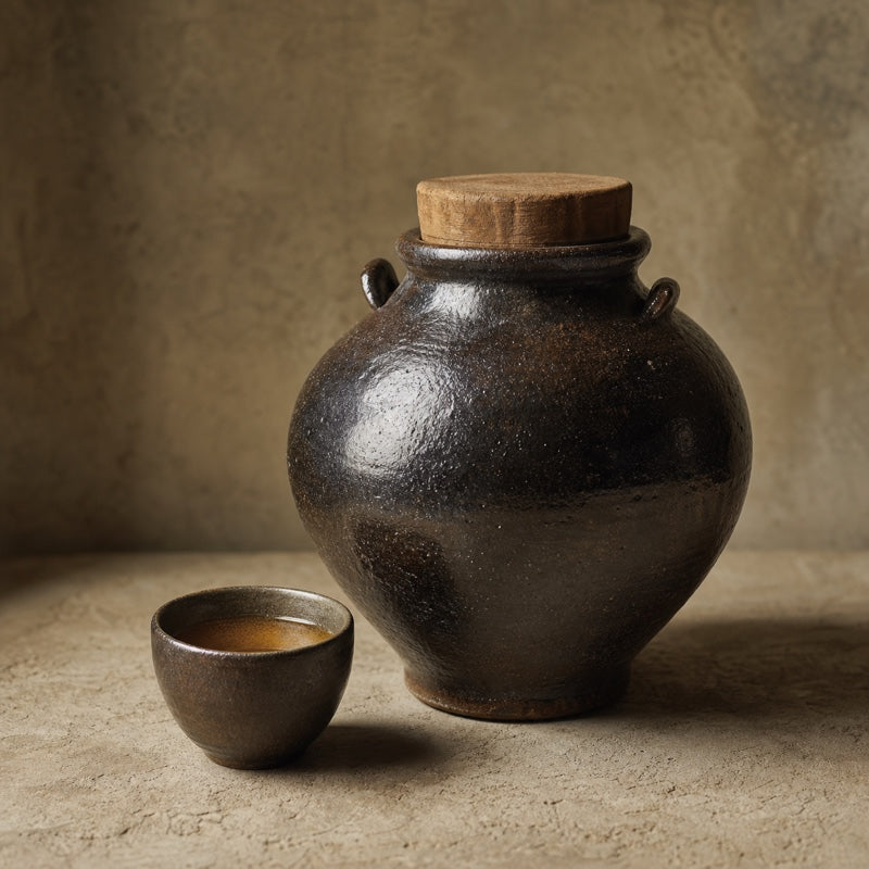Awamori traditional storage pot