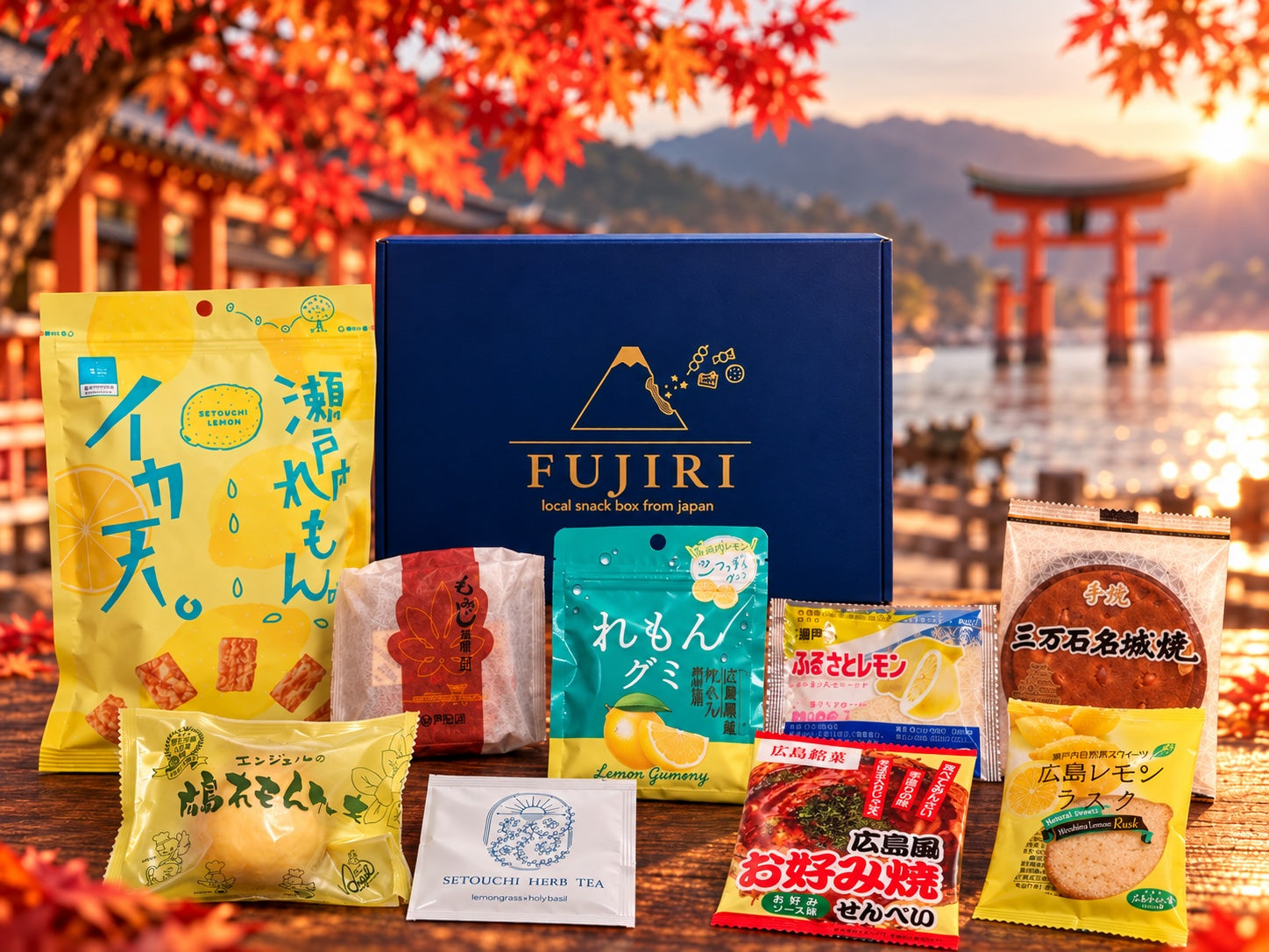 FUJIRI Hiroshima autumn snack box